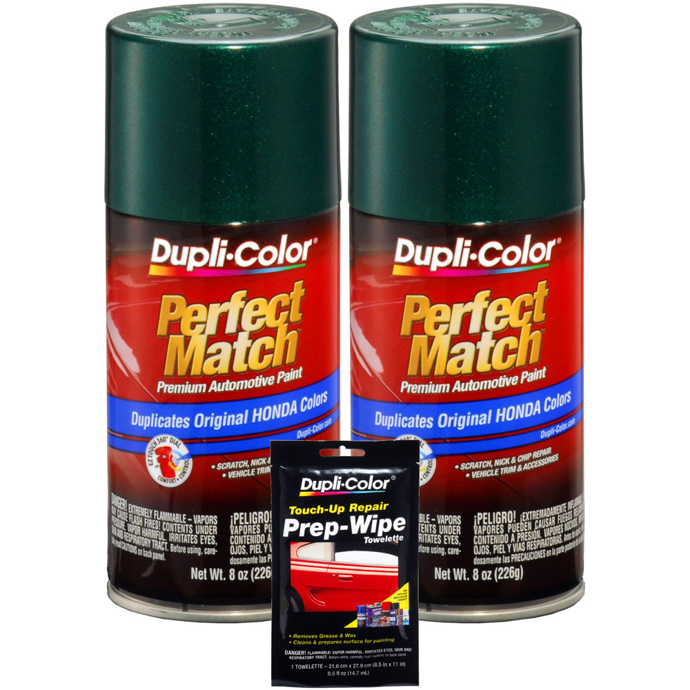 Photo for Duplicolor Paint BHA0976(BUNDLE); Perfect Match 8.0 oz. Aerosol Clover Green Pearl for Honda G95P 