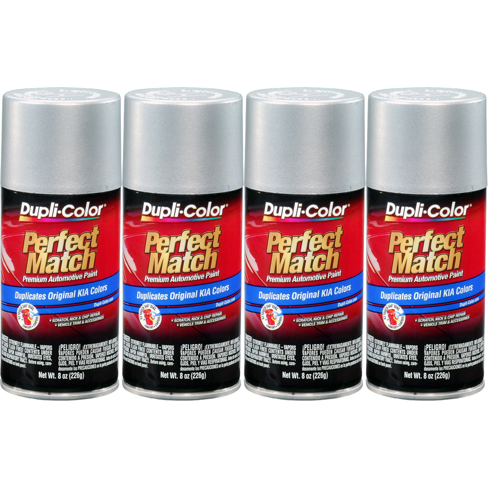 Photo for Duplicolor Paint BKA0002(4-PACK); Perfect Match 8.0 oz. Aerosol Metallic Silver for Kia S6 