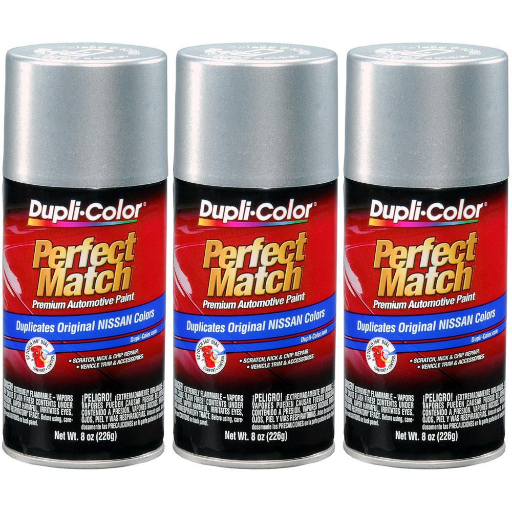 Photo for Duplicolor Paint BNS0598(3-PACK); Perfect Match 8.0 oz. Aerosol Metallic Silver Mist for Nissan K12 