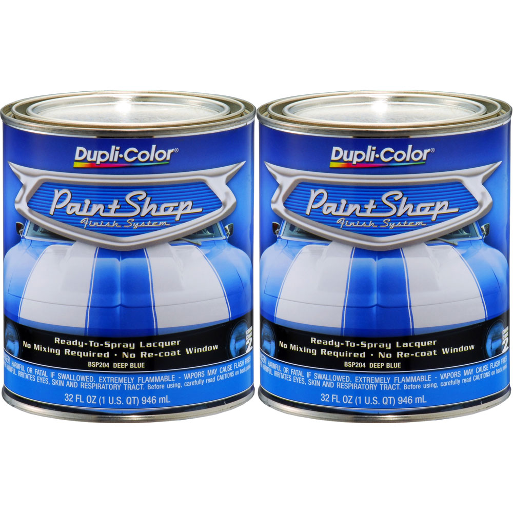 Photo for Duplicolor Paint BSP204(2-PACK); Paint Shop Finish System 32.0 oz. Deep Blue 