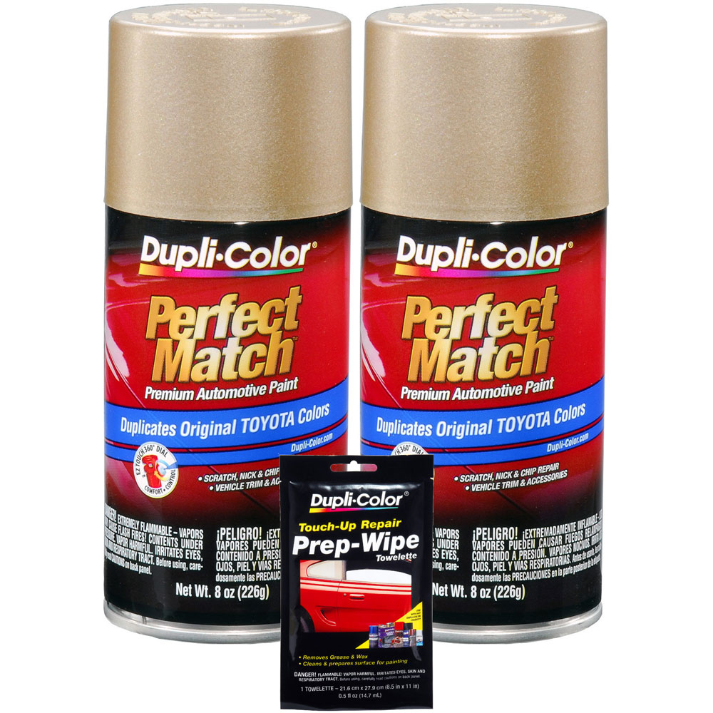 Photo for Duplicolor Paint BTY1596(BUNDLE); Perfect Match 8.0 oz. Aerosol Metallic Cashmere Beige for Toyota 4M9 