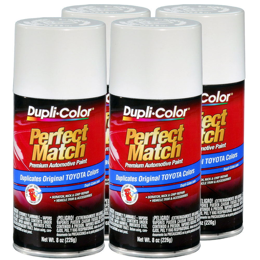 Photo for Duplicolor Paint BTY1626(4-PACK); Perfect Match 8.0 oz. Aerosol White Pearl for Toyota 070 