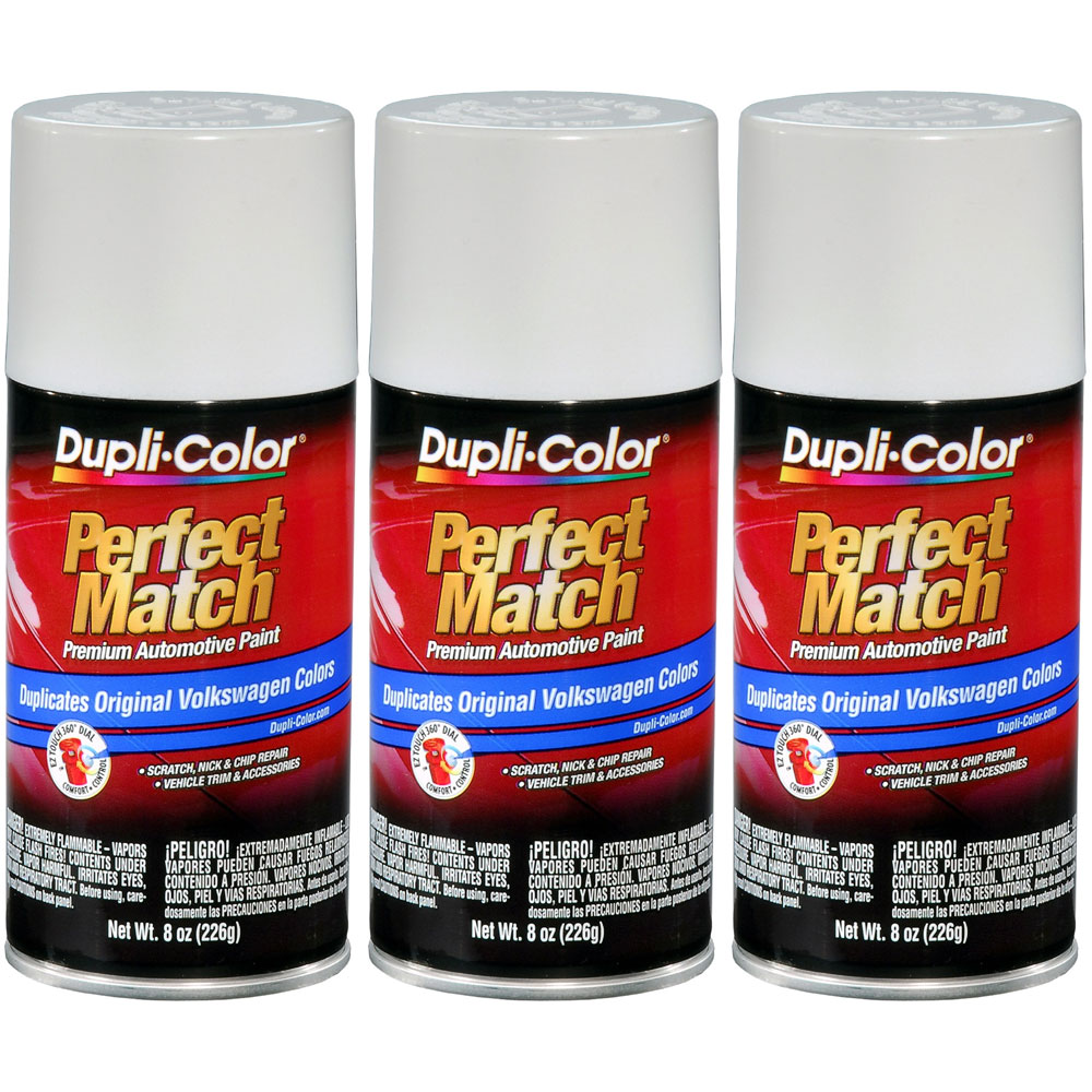 Photo for Duplicolor Paint BVW2041(3-PACK); Perfect Match 8.0 oz. Aerosol Candy White for Volkswagen LB9A 