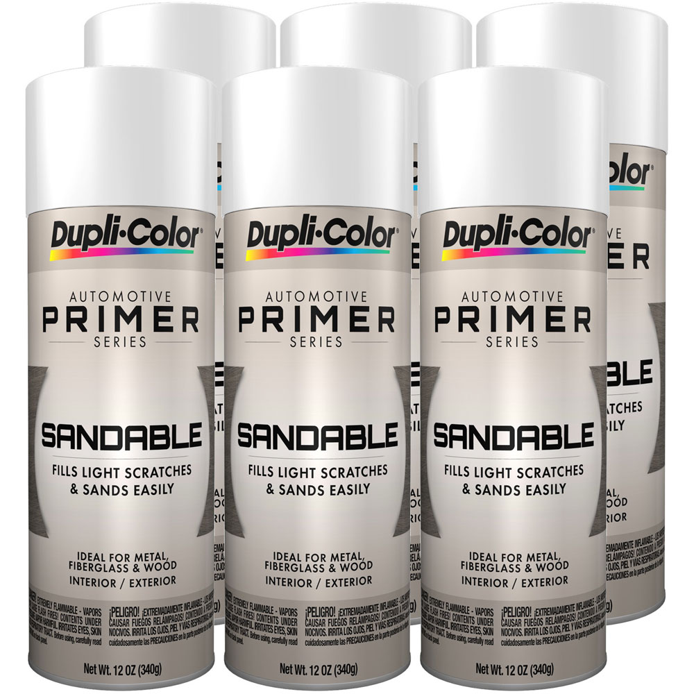 Photo for Duplicolor Paint Primer DAP1689(6-PACK); General Purpose 12.00 oz. Aerosol White 