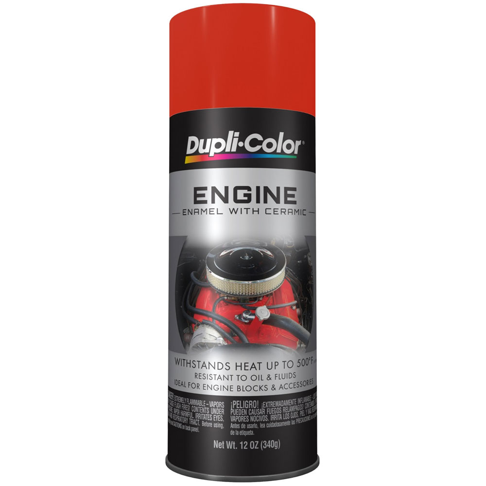 Photo for Duplicolor Paint DE1652; Engine Enamel with Ceramic 12.0 oz. Aerosol Chrysler HEMI Orange 500 deg. F Intermittent 