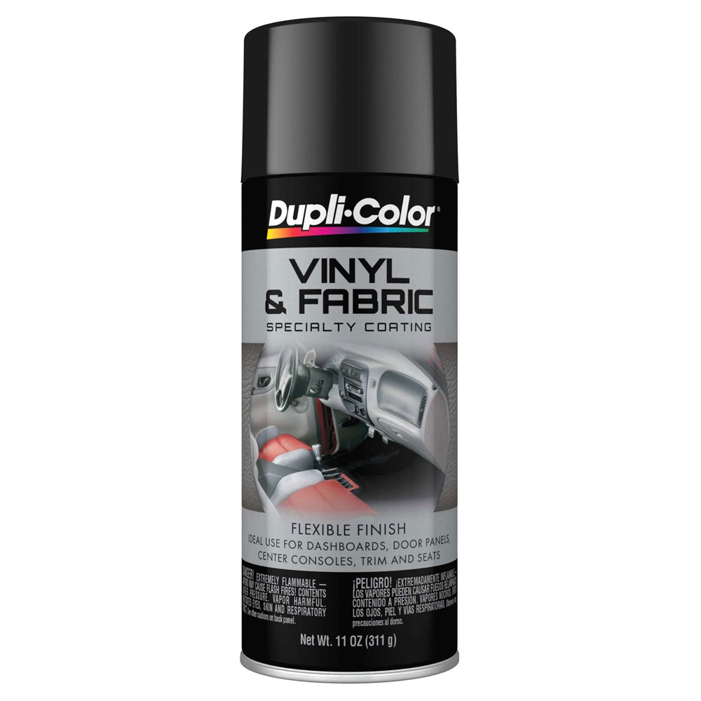 Photo for Duplicolor Paint HVP104; Vinyl and Fabric Coating 11.0 oz. Aerosol Black