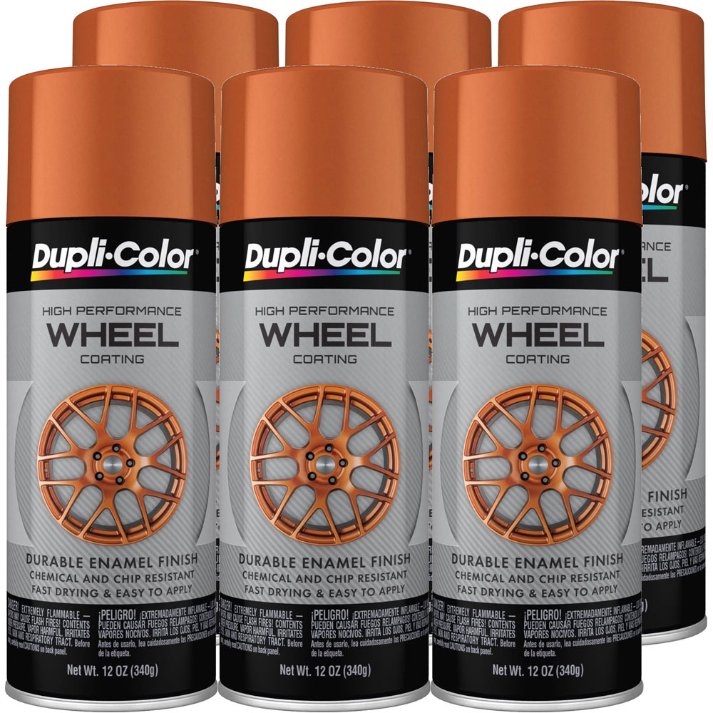 Photo for Duplicolor Paint HWP110(6-PACK); High Performance Wheel Coating 12.00 oz. Aerosol Matte Copper 