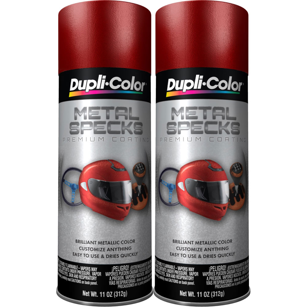Photo for Duplicolor Paint MS300(2-PACK); Metal Specks 11.0 oz. Aerosol Retro Red 