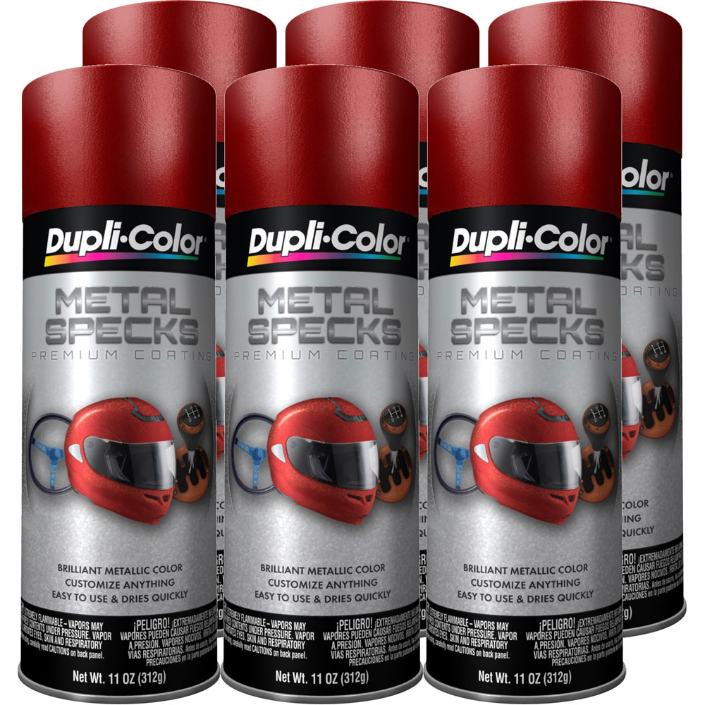 Photo for Duplicolor Paint MS300(6-PACK); Metal Specks 11.0 oz. Aerosol Retro Red 