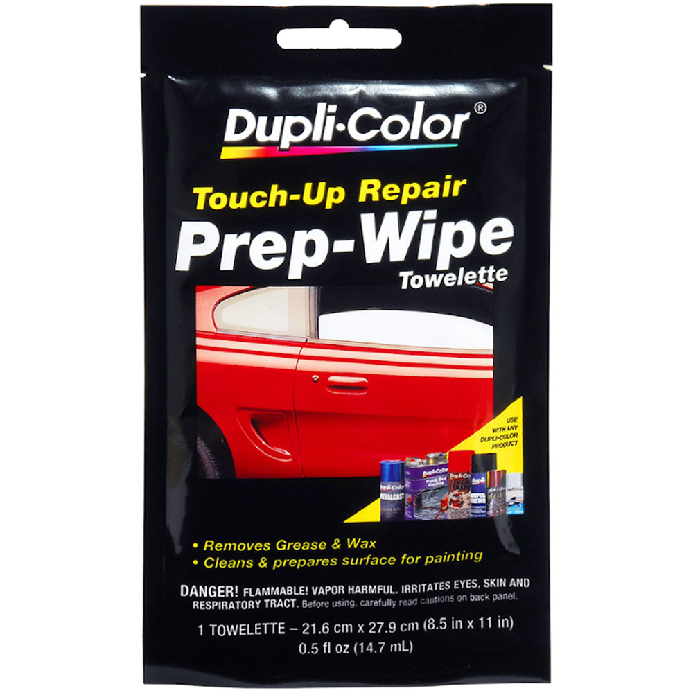 Photo for Duplicolor Prep Wax and Grease Remover PW100; Prep Wipe 1.0 oz. Towlette 