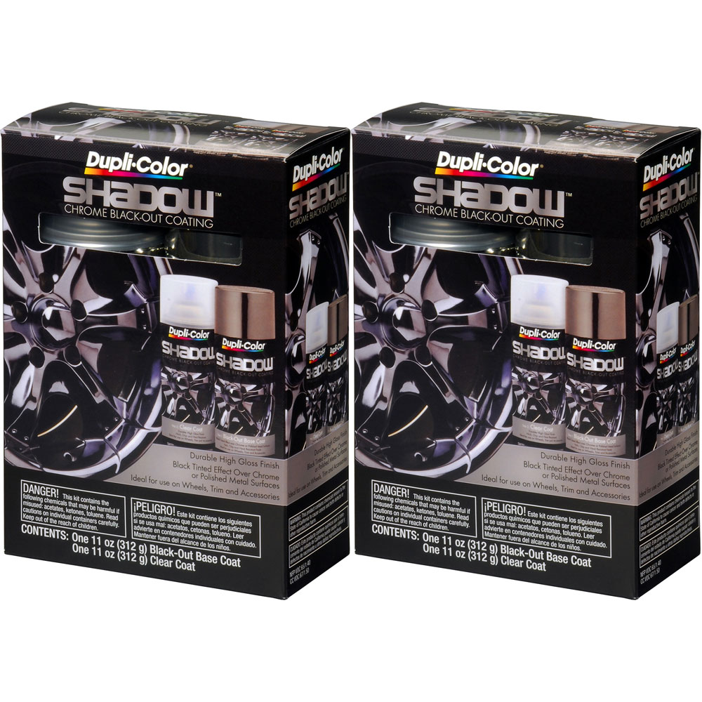 Photo for Duplicolor Paint SHD1000(2-PACK); Wheel Coating 11.0 oz. Aerosol Shadow Black Out 250 deg. F 