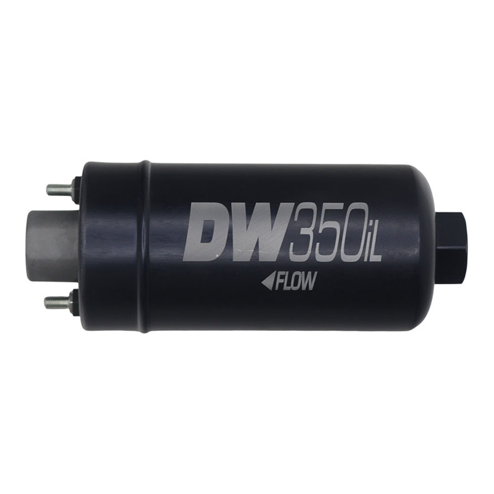 DeatschWerks Electric Fuel Pump 9-350; DW350iL 92 gph/350 lph @ 40psi 300 lph @ 70 psi Gasoline 