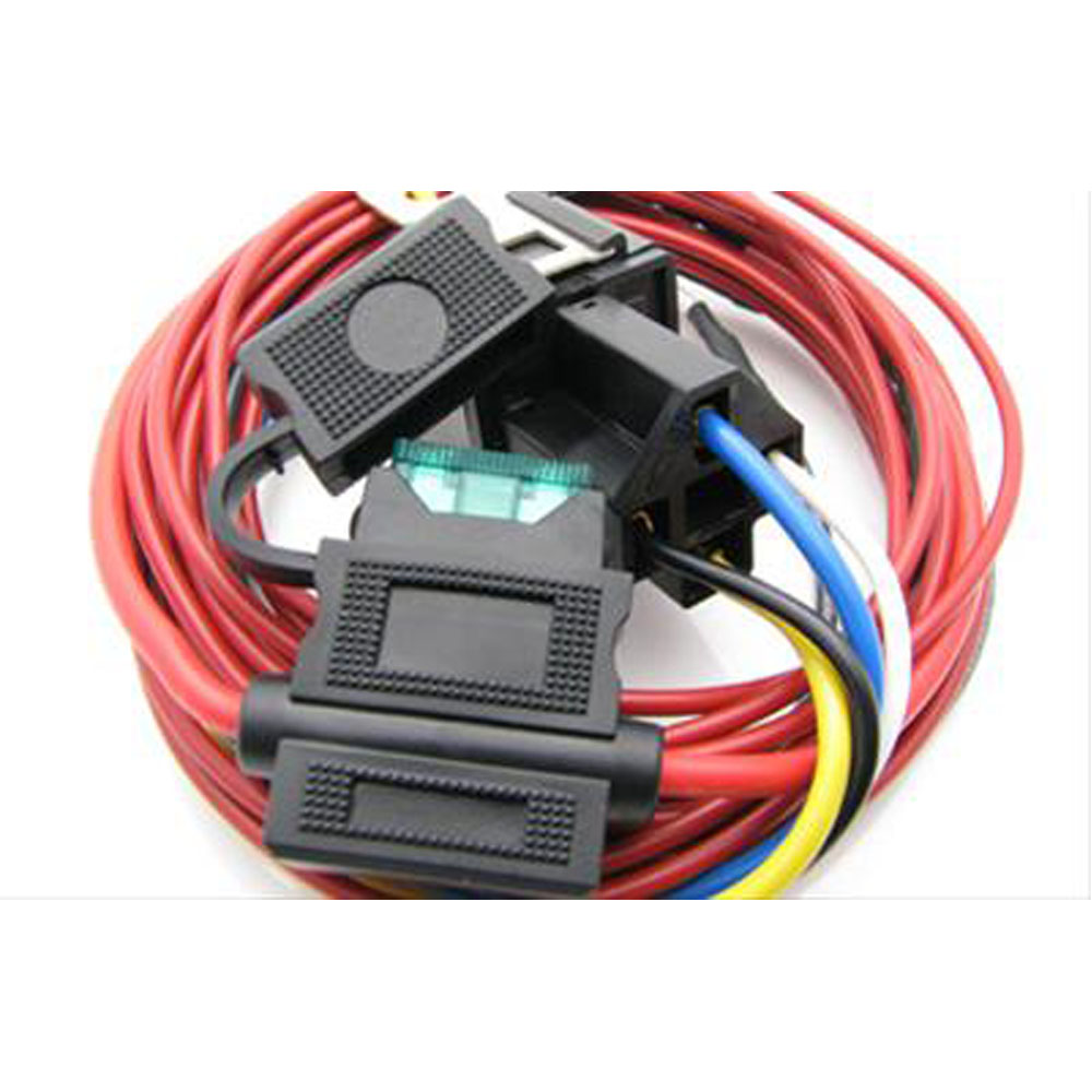 DeatschWerks Fuel Pump Wiring Harness FPHWK; Single Pump 40 Amp 12V 