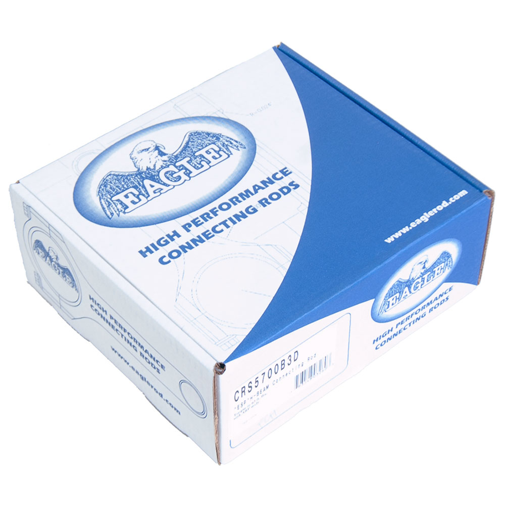 Eagle Connecting Rods CRS5700B3D; H-Beam 5.700 in. Bushed for Chevy 262 to 400 