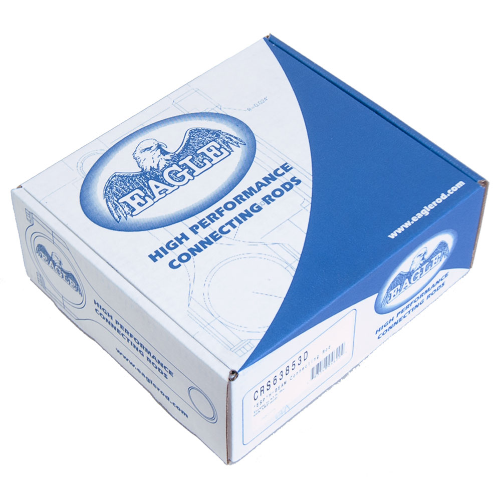 Eagle Connecting Rods CRS63853D; H-Beam 6.385 in. Bushed for Chevy 396 to 454 