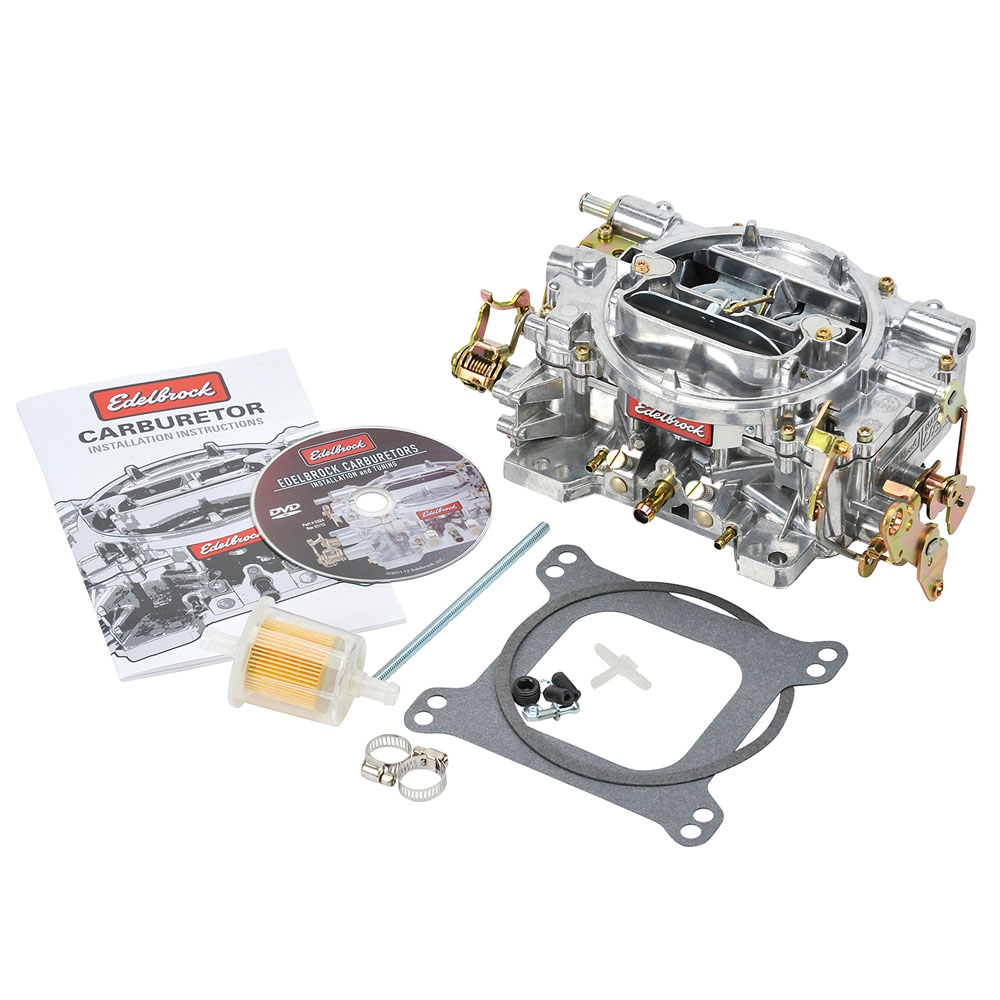 Edelbrock Carburetor 1404; Performer 500 CFM 4-Barrel Manual Choke 