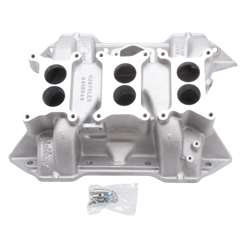 Edelbrock Intake Manifold 2475; CH 6B Chrysler 6 Pack Triple Deuce 2500 ...