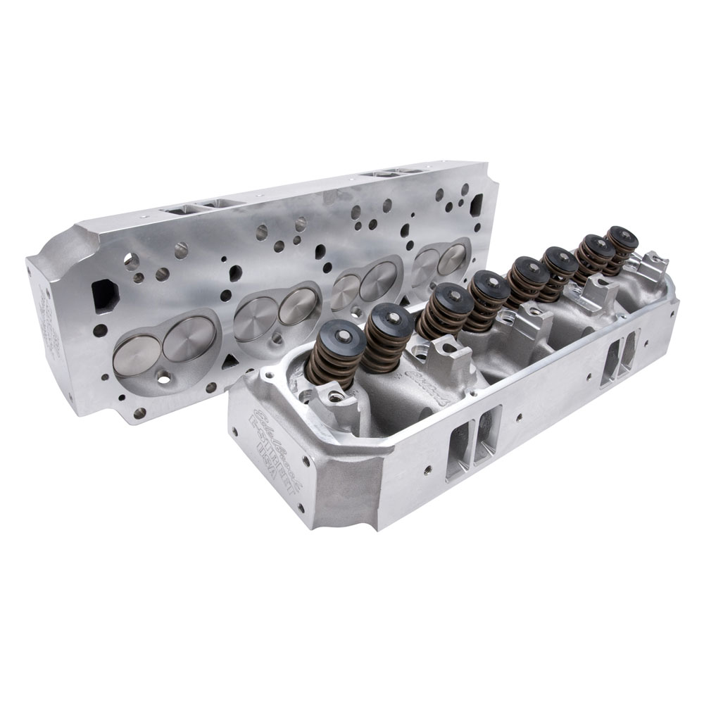 Edelbrock Cylinder Head Assembly 5090; E Street 210.00 cc Aluminum 75 cc for 1961 to 1979 Chrysler 361 to 440 