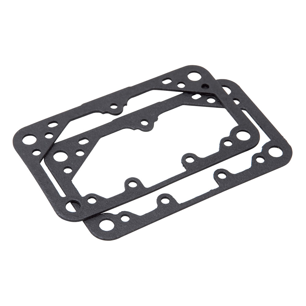 Edelbrock Carburetor Fuel Bowl Gasket 12382; Nitrile Bowl Gaskets 0.061 in. Black Nitrile Holley 2300, 4150, 4160, 4175, & 4500 Gasoline, Alcohol 