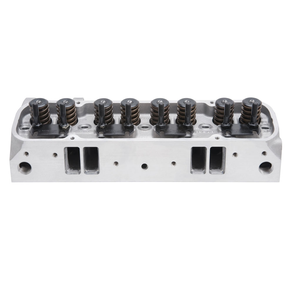 Edelbrock Cylinder Head Assembly 60575; Performer RPM 215cc Aluminum 87cc for 1965 to 1979 Pontiac 389 to 455 