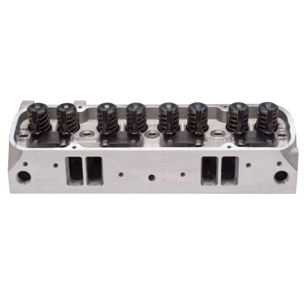 Edelbrock Cylinder Head Assembly 60579; Performer 215cc Aluminum 87cc for 1965 to 1979 Pontiac 389 to 455 
