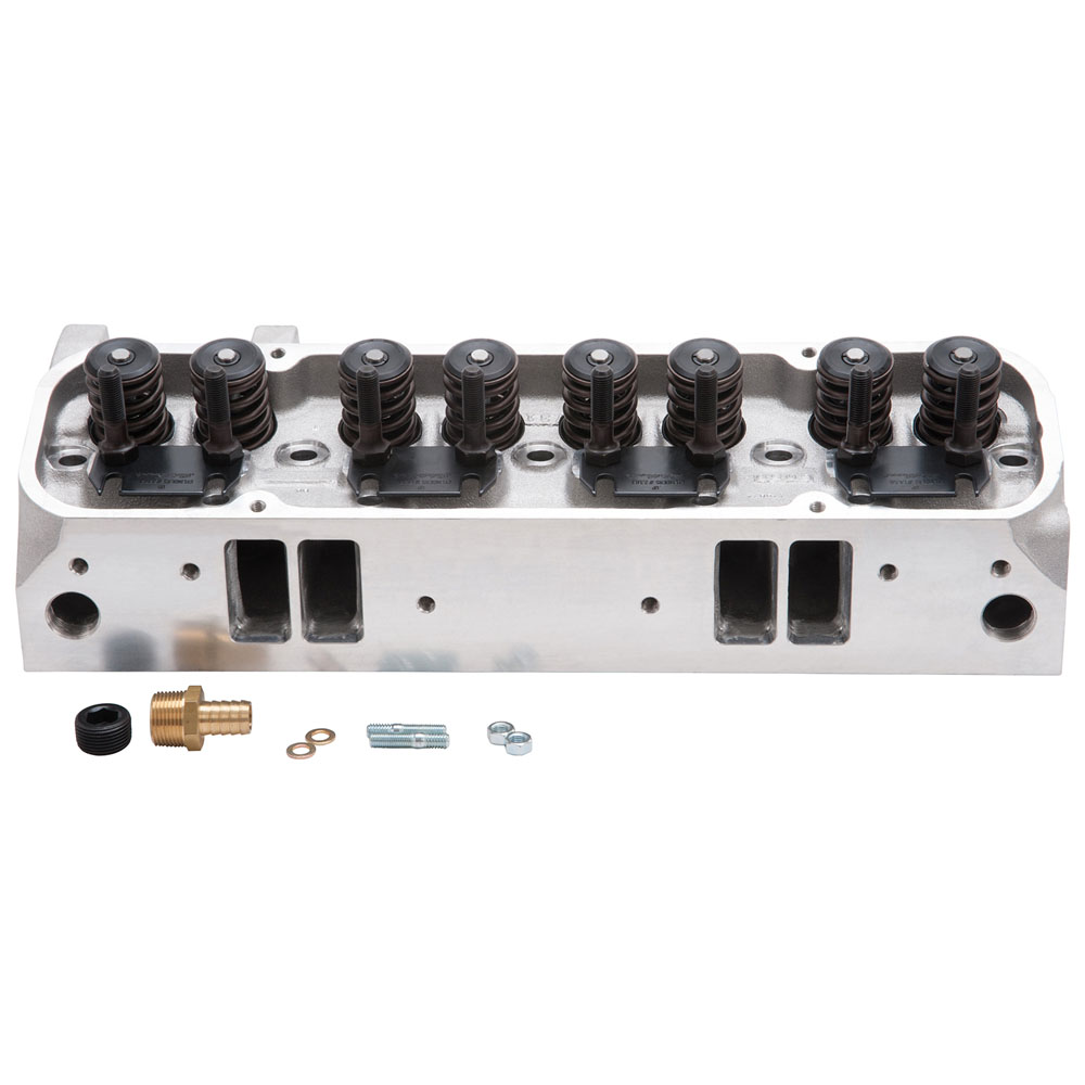 Edelbrock Cylinder Head Assembly 60599; Performer RPM 215cc Aluminum 72cc for Pontiac 389 to 455 