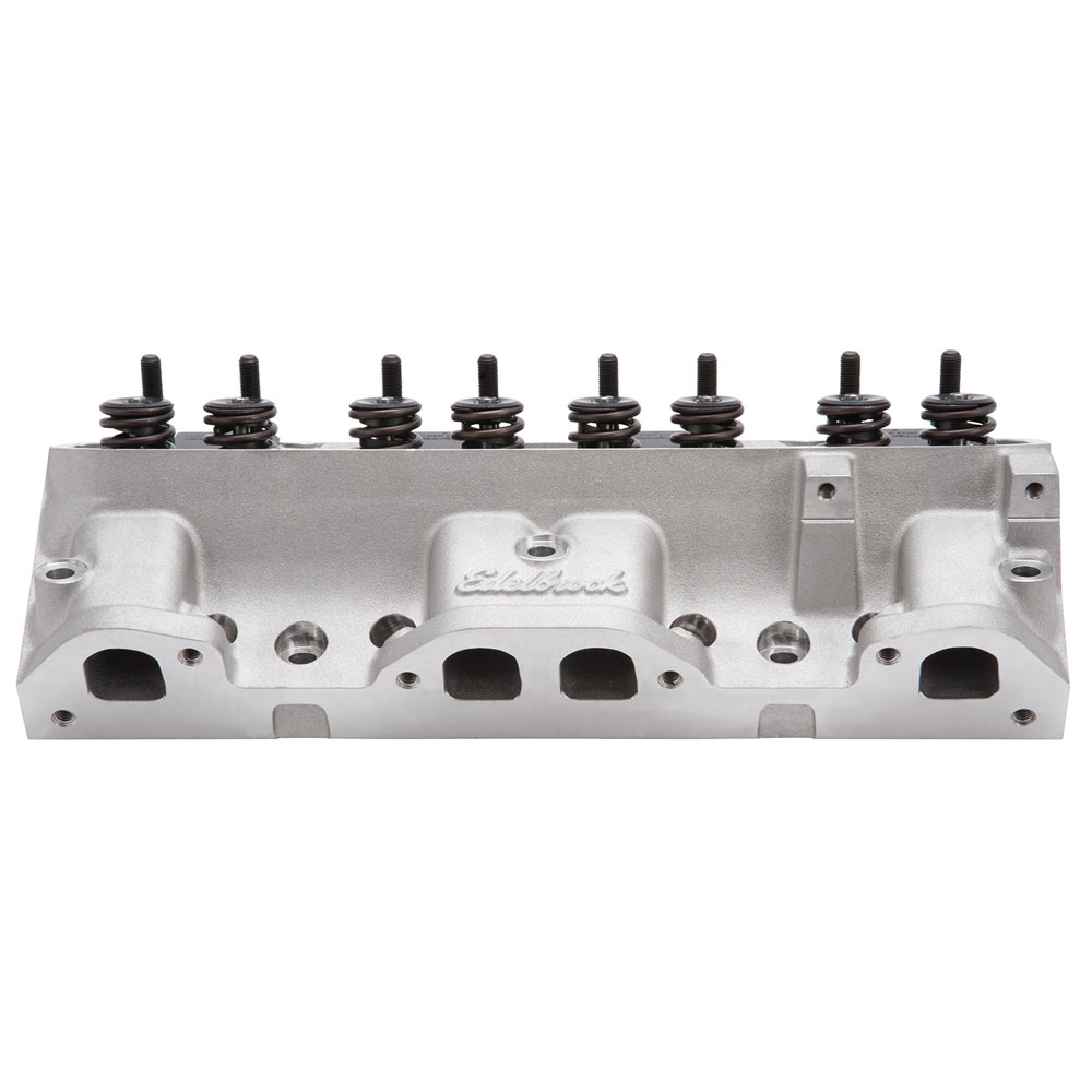 Edelbrock Cylinder Head Assembly 60599; Performer RPM 215cc Aluminum 72cc for Pontiac 389 to 455 