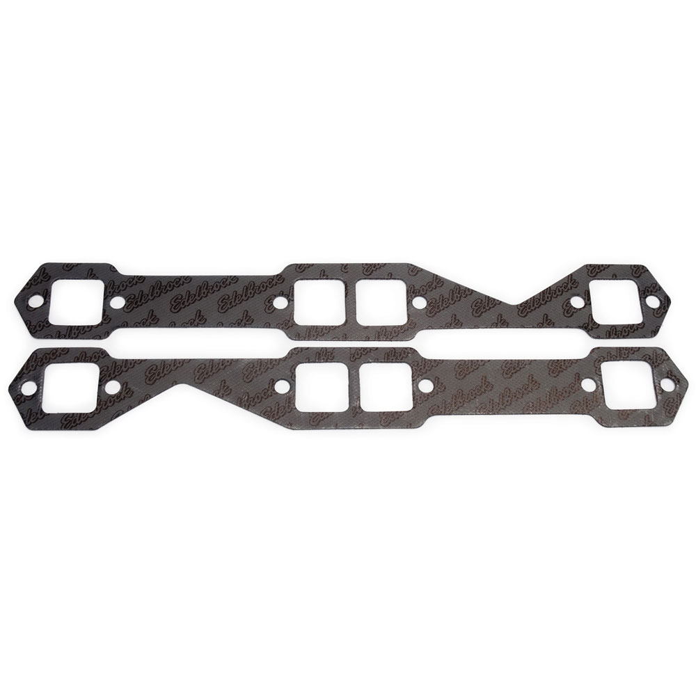 Edelbrock Exhaust Manifold Gasket Set 7204; Steel Core Composite for 1958 to 1986 Chevy 262 to 400 