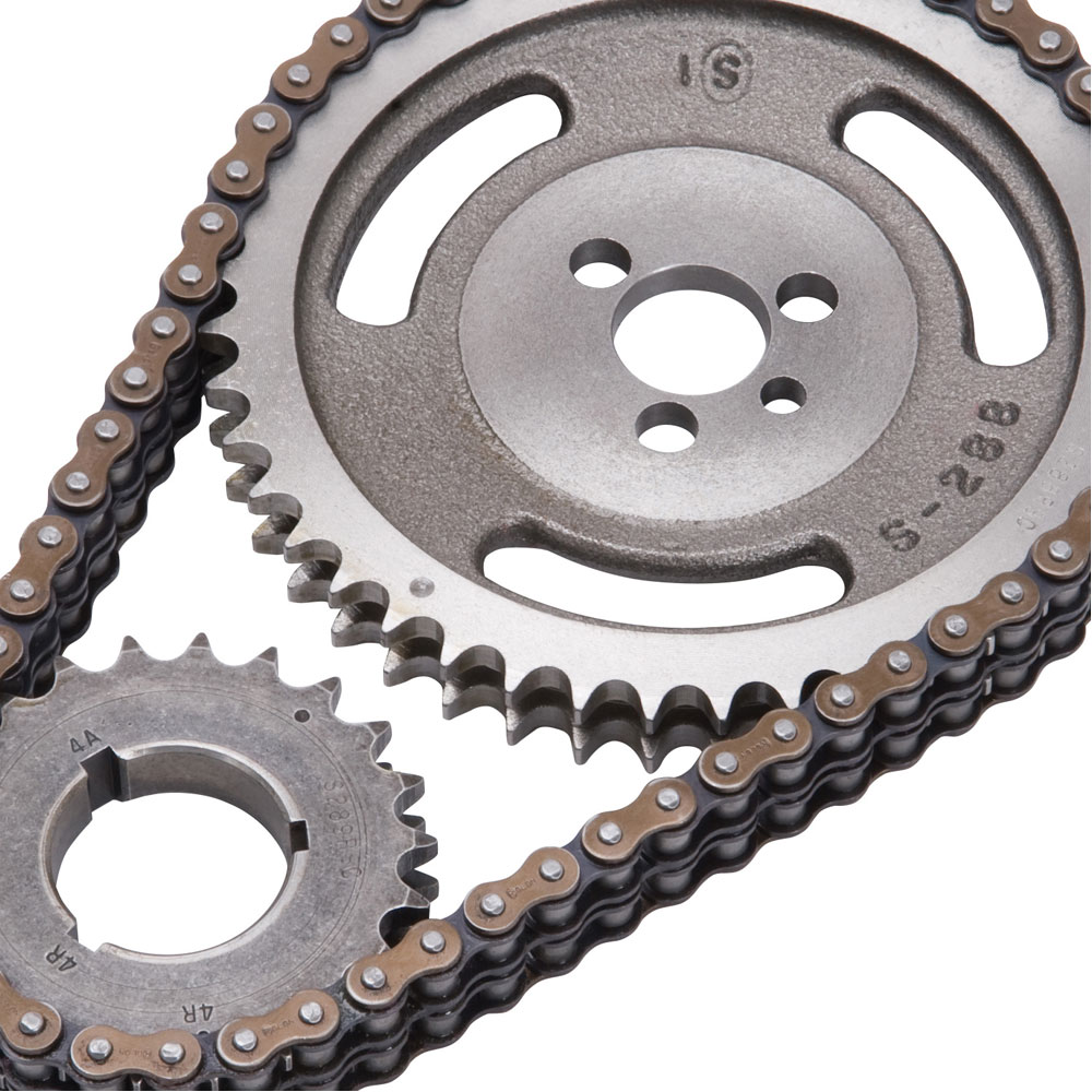 Edelbrock Timing Set 7800; Performer Link Double Roller for 1955 to 1995 Chevy 262 to 400 