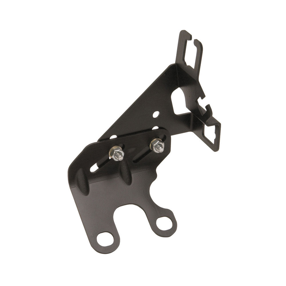 Photo for Edelbrock Carburetor Throttle Cable Bracket 8031; Throttle, Trans, Cruise Black Powdercoat Steel for Pre 1995 Chevy 262 to 400, 396 to 454