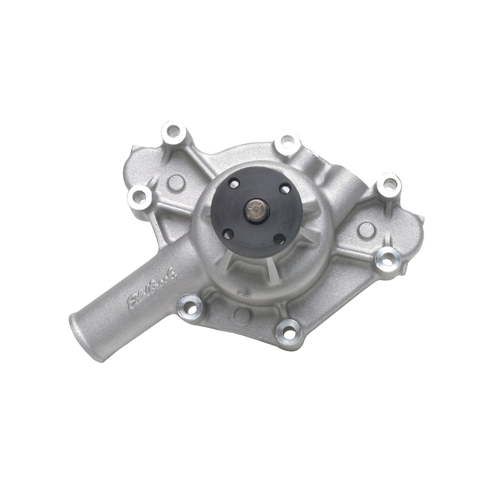 Edelbrock Mechanical Water Pump 8877; High Performance High Volume Natural Aluminum for 1969 to 1985 Chrysler 318 to 360 LA 