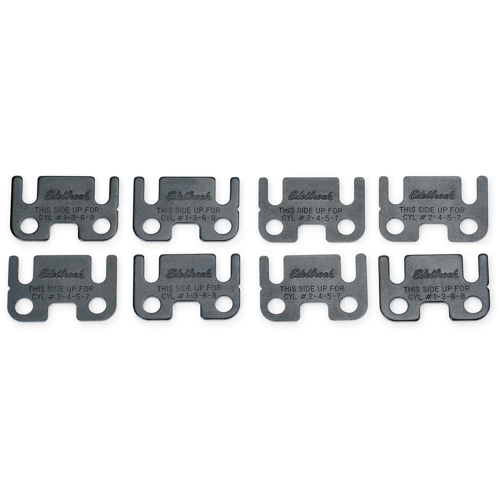 Edelbrock Pushrod Guide Plate Set 9668; Flat 3/8 in. for Oldsmobile 350 to 455 