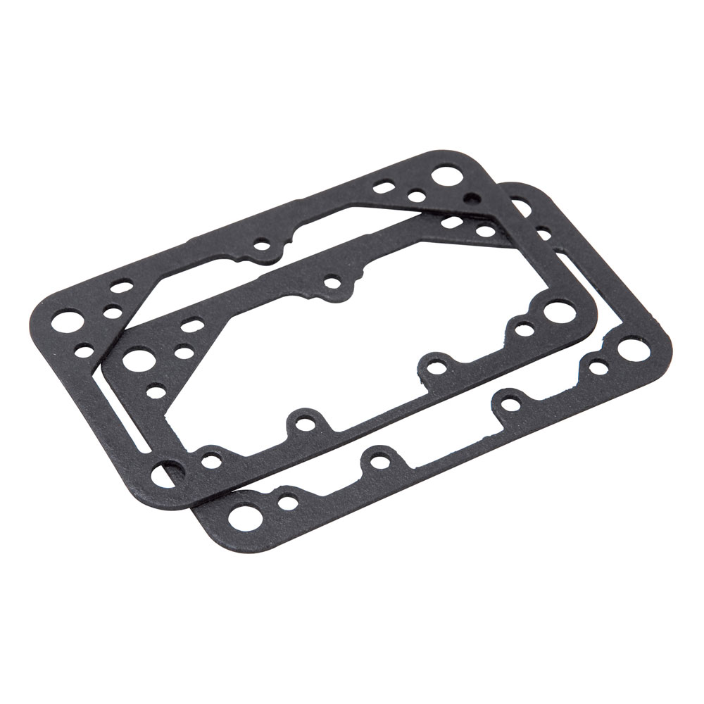 Edelbrock Carburetor Fuel Bowl Gasket 12382; Nitrile Bowl Gaskets 0.061 in. Black Nitrile Holley 2300, 4150, 4160, 4175, & 4500 Gasoline, Alcohol 