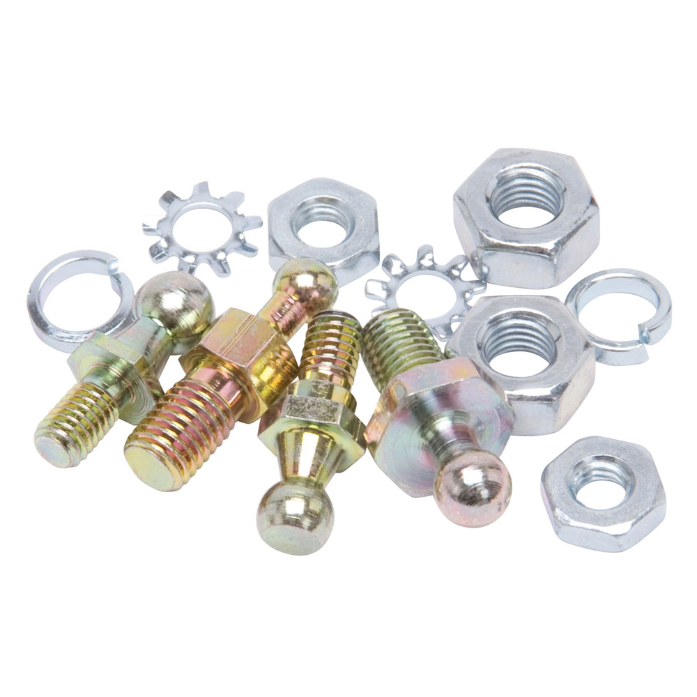 Edelbrock Carburetor Throttle Stud 12413; Hex Ball Stud Steel 