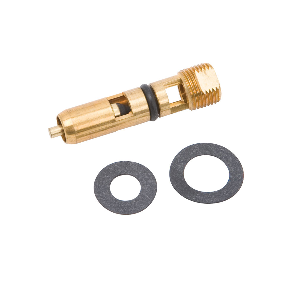 Edelbrock Carburetor Needle and Seat 12602; Holley Needle and Seat Adjustable 0.097 in. Brass, Viton 