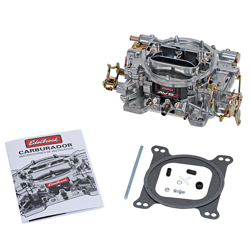 Edelbrock Carburetor 19059; AVS2 650 CFM 4-Barrel Manual Choke 