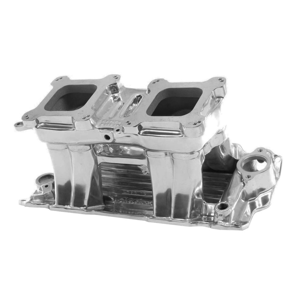 Photo for Edelbrock Intake Manifold 71101; Street Tunnel Ram 3500 to 7500 Polished Aluminum for Chevy 262 to 400