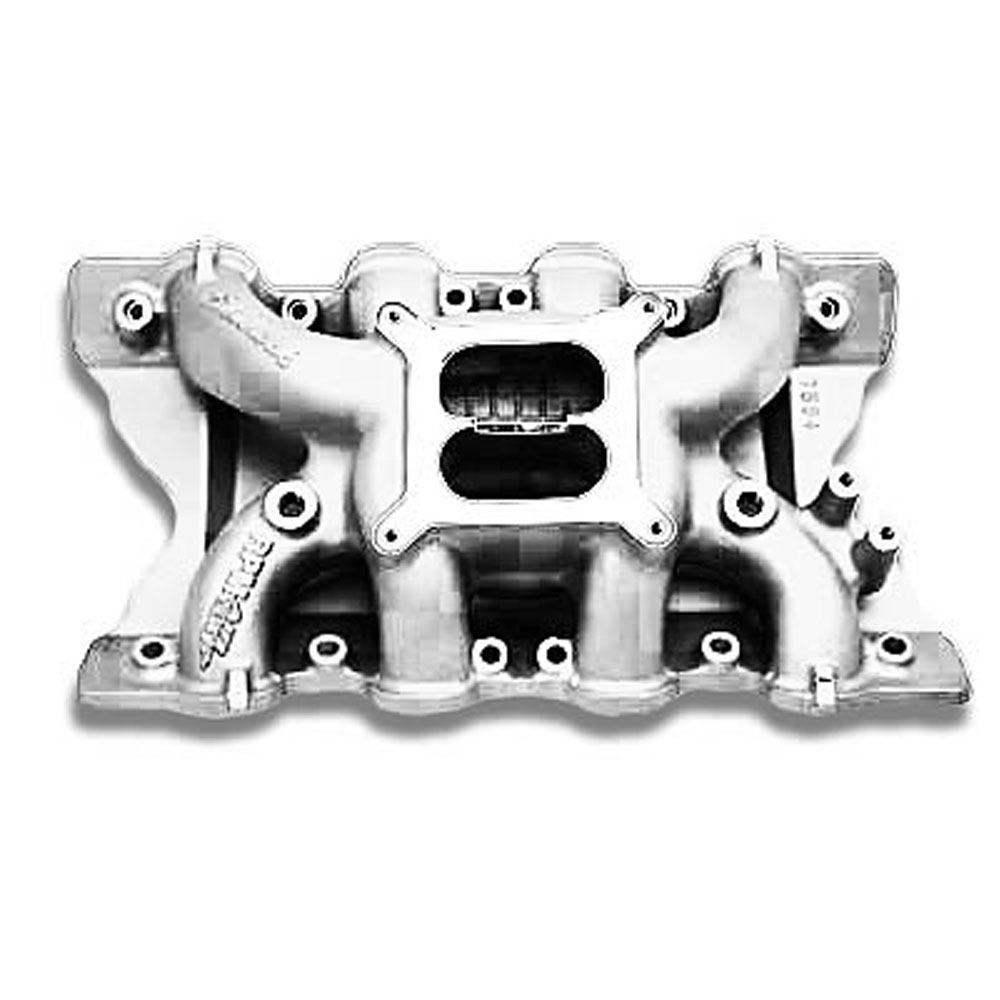 Photo for Edelbrock Intake Manifold 75641; RPM Air Gap Dual Plane 1500 to 6500 Polished Aluminum for Ford 351C