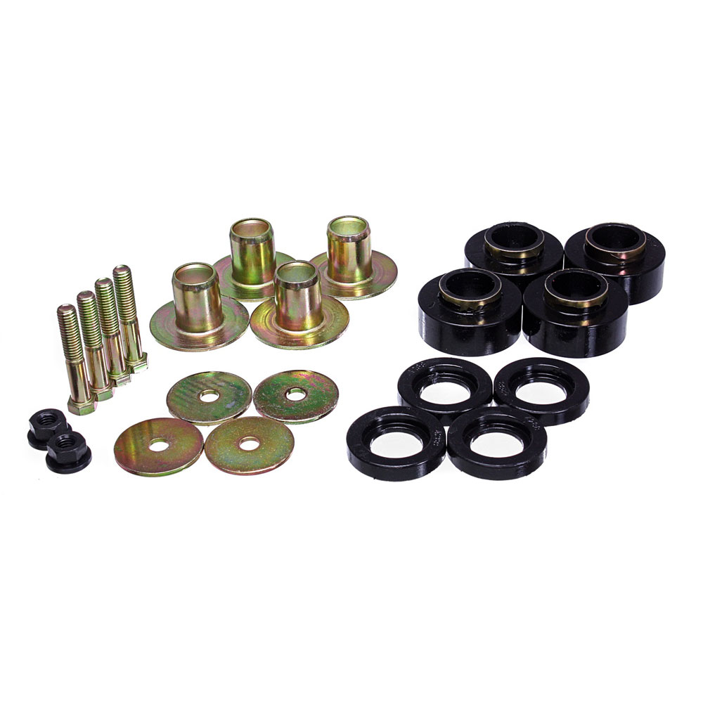 Photo for Energy Suspension Body Mount Set 3.4171G; Body Mount Bushings Black Polyurethane for 1968 to 1972 Chevy Chevelle 
