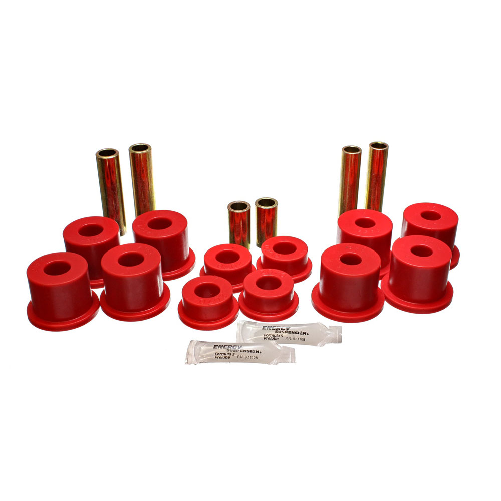 Photo for Energy Suspension Leaf Spring Bushing 4.2142R; Leaf and Shackle Bushings Front Red Polyurethane for 1988 to 1997 Ford F450 Super Duty 2WD
