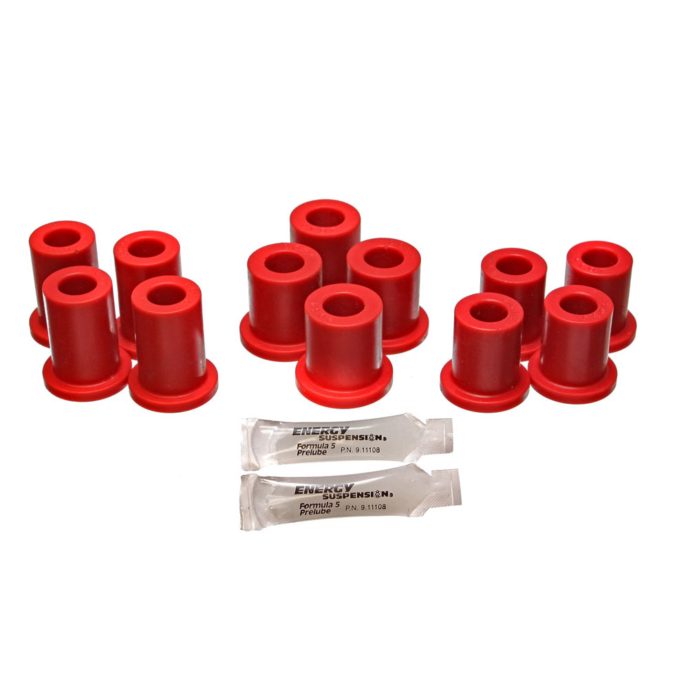 Photo for Energy Suspension Leaf Spring Bushing 5.2103R; Rear Leaf Spring Bushings Rear Red Polyurethane for 1979 to 1996 Dodge, Mitsubishi D50, Mighty Max