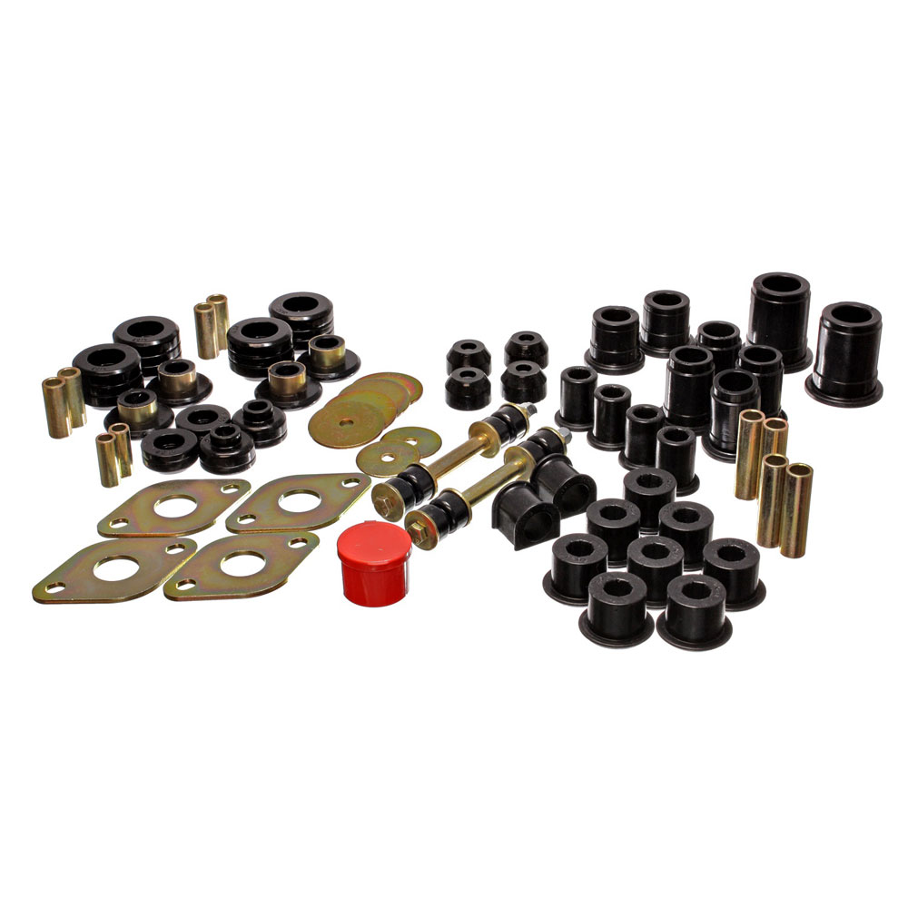 Photo for Energy Suspension Suspension Bushing Kit 8.18101G; Hyper Flex Black Polyurethane for 1989 to 1995 Toyota Pickup 4WD Automatic, Manual