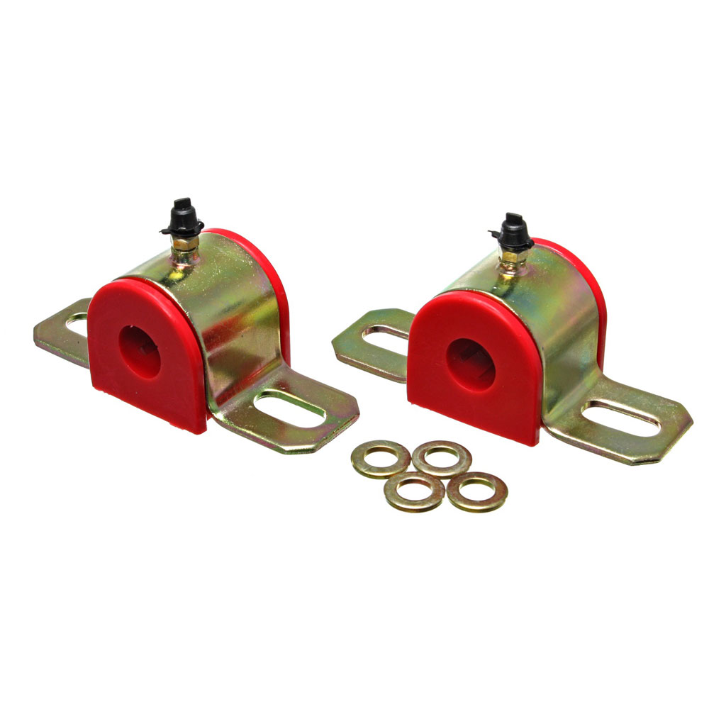 Photo for Energy Suspension Suspension Sway Bar Bushing Kit 9.5158R; Universal Sway Bar Bushings 22.000 mm Red Polyurethane