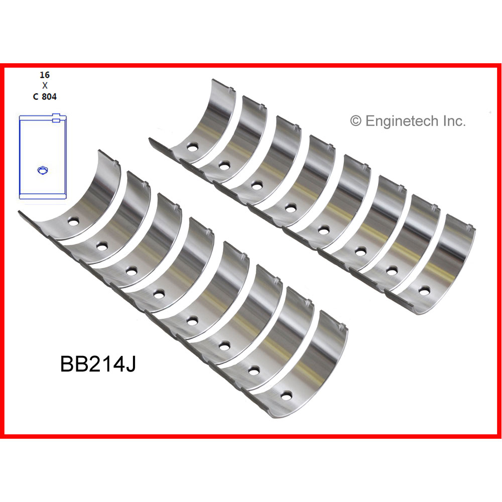 Enginetech Connecting Rod Bearing Set BB214J020; 