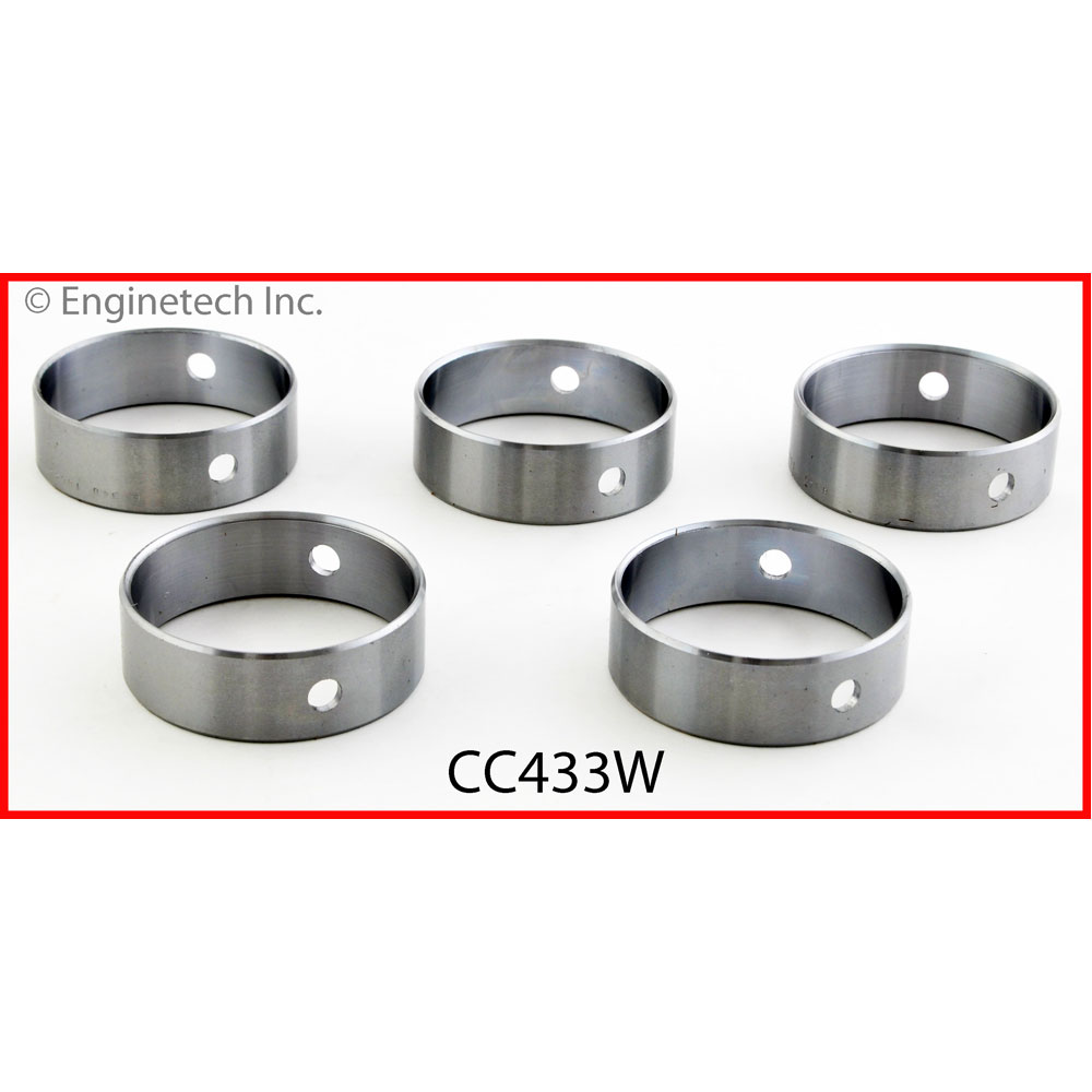 Enginetech Camshaft Bearings CC433W; Cam Bearing Set Standard Replacement for 2008 to 2018 GM LS 