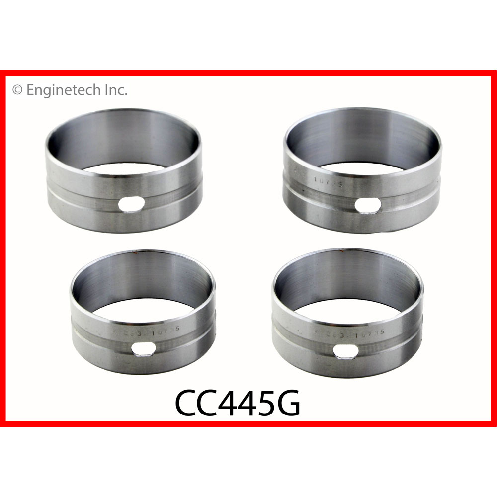Enginetech Camshaft Bearings CC445G; Standard for 1965 to 1996 Ford 240, 300 