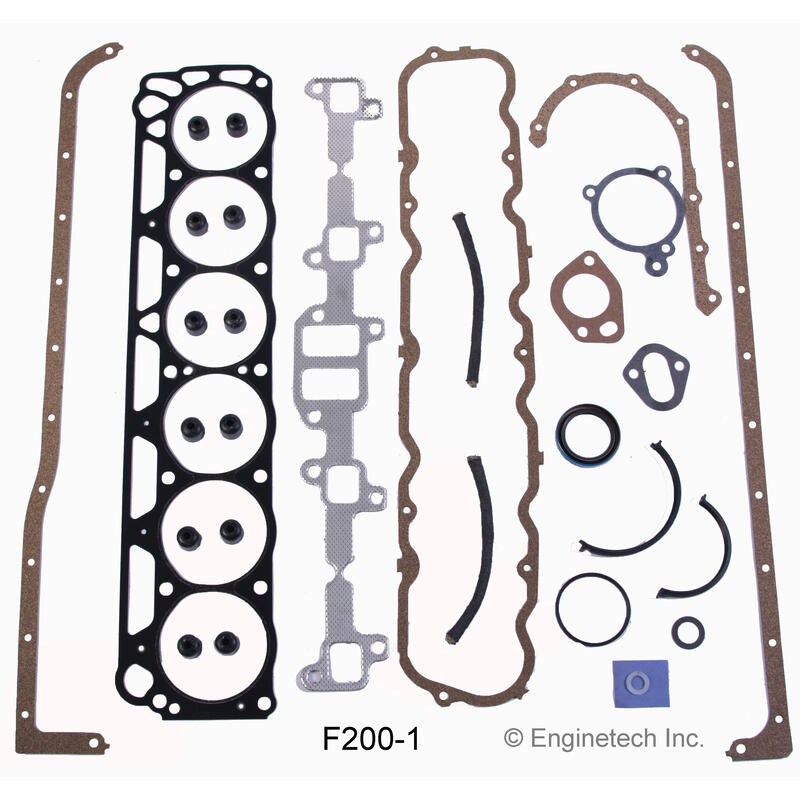 Enginetech Engine Gasket Kit F200-1; for Ford 144, 170, 200 