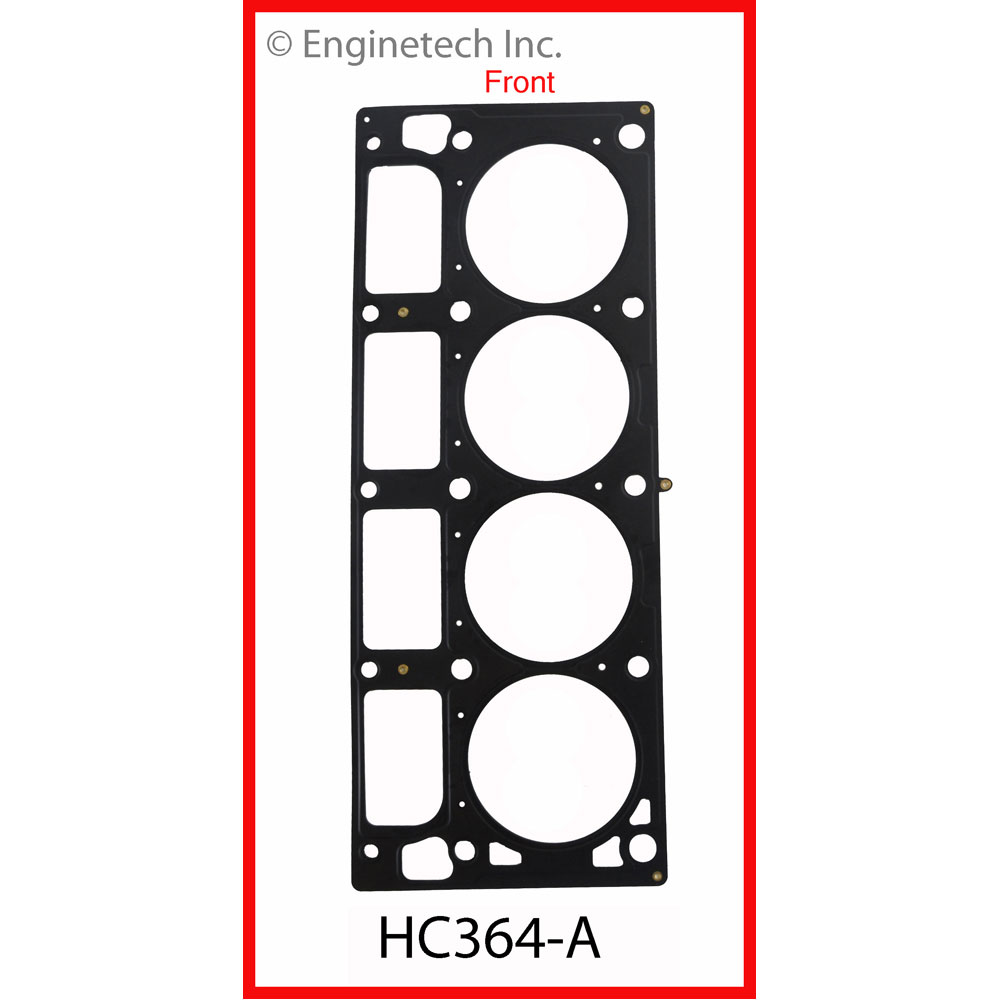 Enginetech Cylinder Head Gasket HC364-A; MLS Stainless Steel .0544 in. 4.090 in. for GM 6.0L 