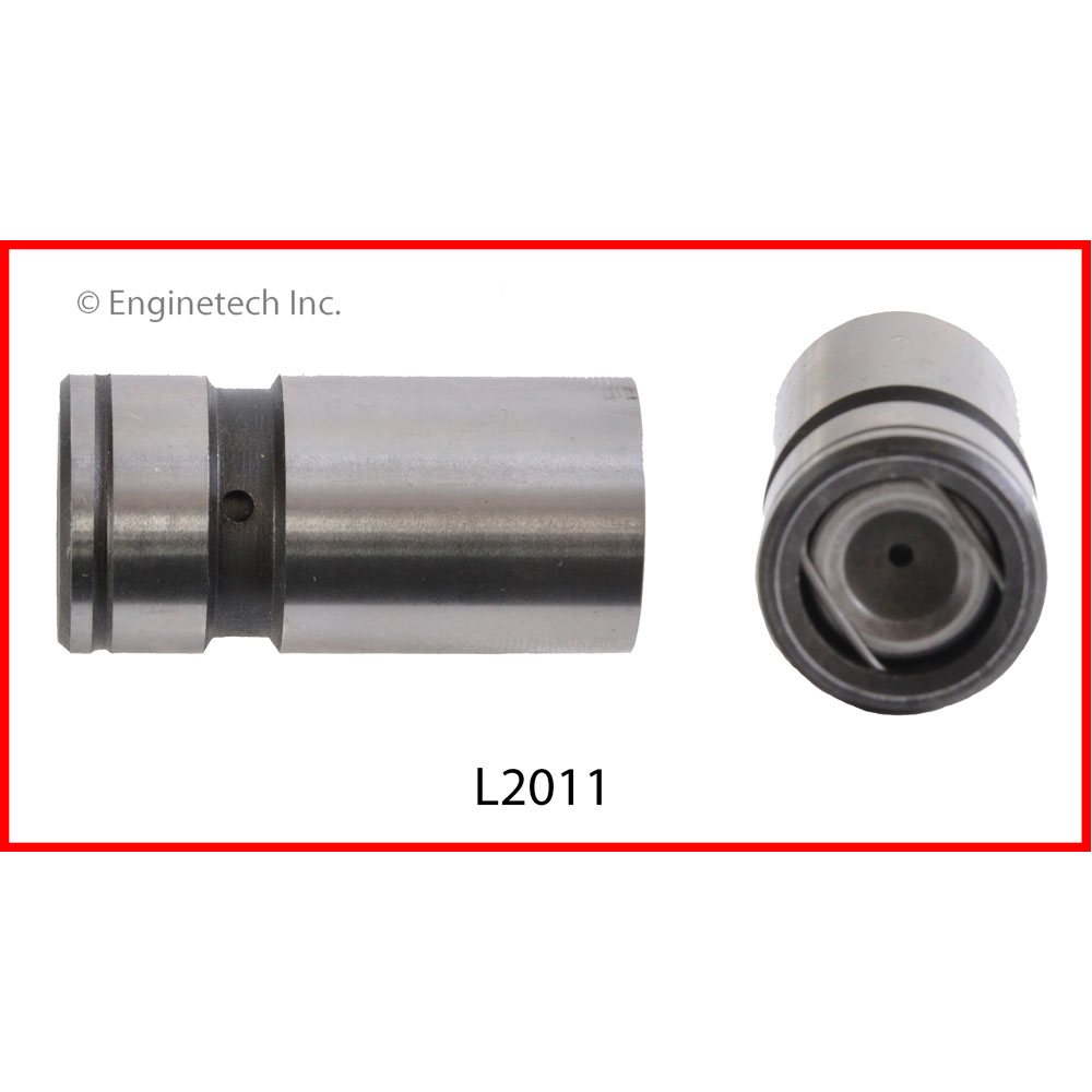 Enginetech Lifter Set L2011-16; Hydraulic Flat Tappet for AMC, Chrysler 273 to 318 LA, 304 to 401 