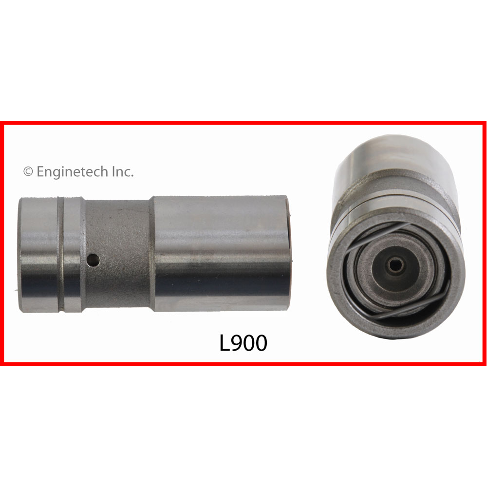 Enginetech Lifter Set L900-16; Hydraulic Flat Tappet 0.874 in. for Ford 221 to 351W, 351C, 351M, 400 